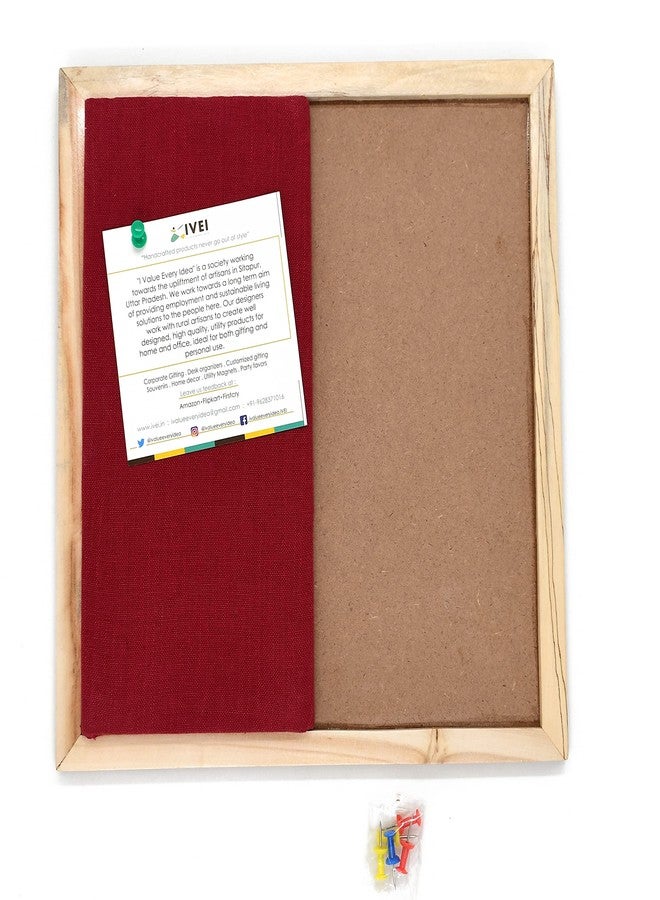 IVEI Wooden DIY Wooden Combination of Pin Board & Hobby Board for Painting - Bulletin Board - Wood Sheet for Painting, Craft, Decoupage, Resin Art Work & Decoration - Wine - Image 5